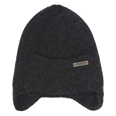 DWG82-2f Fabretti Ушанка мужская 25% мохер, 45% шерсть, 15% нейлон, 15% акрил