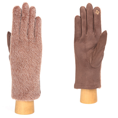 JRF4-3 FABRETTI Перчатки жен. 100% полиэстер, 90% полиэстер/10% эластан