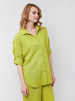 ZJ36-104 FABRETTI Блуза женская 53% лён, 47% вискоза