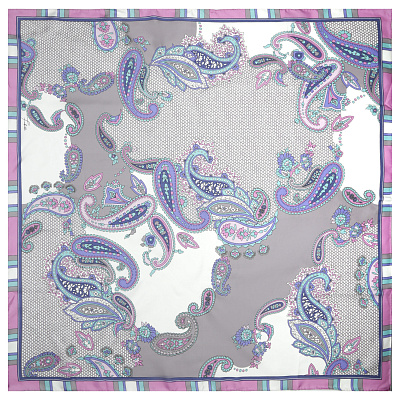 VFS0005-10 Платок жен. 100% шелк 90x90 FABRETTI