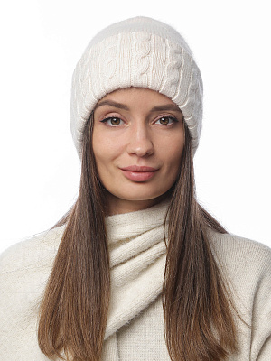 DLIF32-13 Fabretti Шапка женская 40% ангора, 20% вискоза, 40% полиэстер