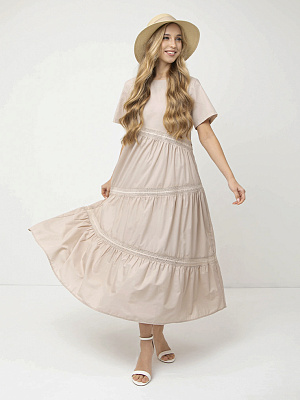 NCF05-191 FABRETTI Платье женское 52% хлопок 48% полиэстер