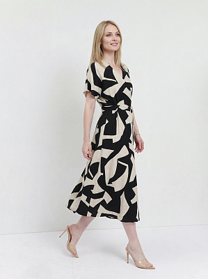 NPDS92-2P FABRETTI Платье женское 90% вискоза, 10% полиамид 