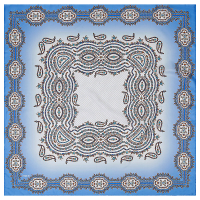 VFS0012-9 Платок жен. 100% шелк 90x90 FABRETTI