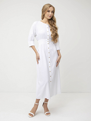 NCF29-1 FABRETTI Платье женское 70% лён 30% вискоза