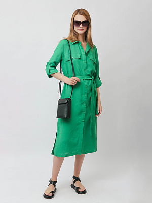 ZD87-11 FABRETTI Платье  женское 53% лён, 47% вискоза