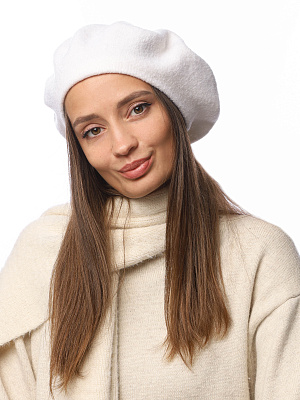 DSR105-1 Fabretti Берет женский 100% шерсть мериноса