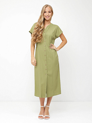 NCF81-150 FABRETTI Платье женское 70% лён 30% вискоза