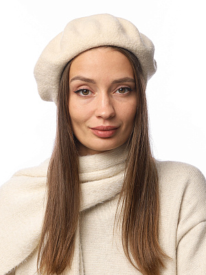 DSR105-13 Fabretti Берет женский 100% шерсть мериноса