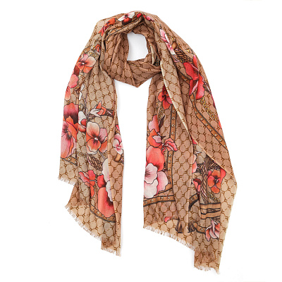 VFVRN5-6  Шарф жен. 100% мерсеризованная шерсть 70x180 FABRETTI 