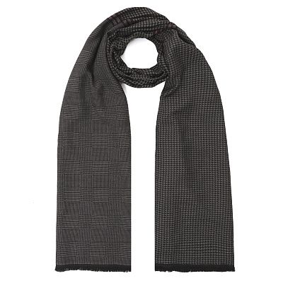 VGU13-12 Шарф муж. 50% вискоза, 30% хлопок, 20% полиэстер 45x190 FABRETTI