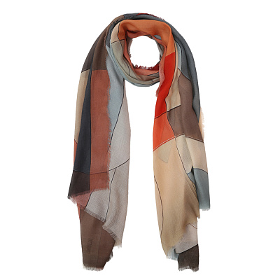 VFS1024-13 Шарф жен. 18% шерсть, 82% модал  70x180 FABRETTI