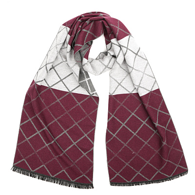 VGU0019-3 Шарф муж. 100% вискоза разм.30х192 FABRETTI