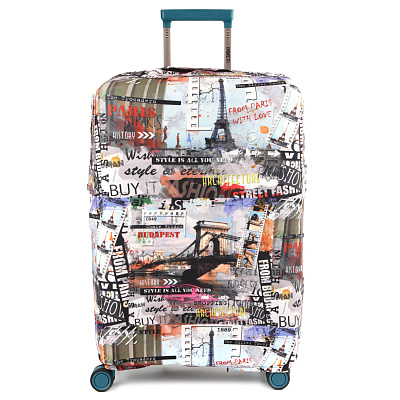 W1051-L FABRETTI Чехол для чемодана 92%полиэстер 8%спандекс 