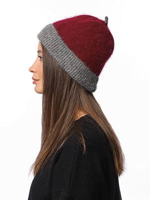 DW121-4 Fabretti Шапка женская 35% ангора, 40% вискоза, 25% нейлон