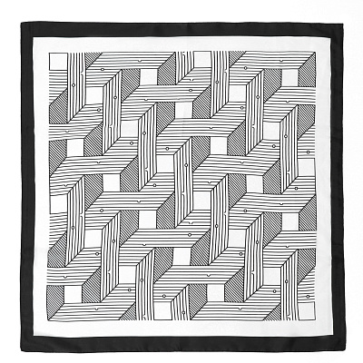 VFV26-30 Платок жен. 100% полиэстер 70x70 FABRETTI