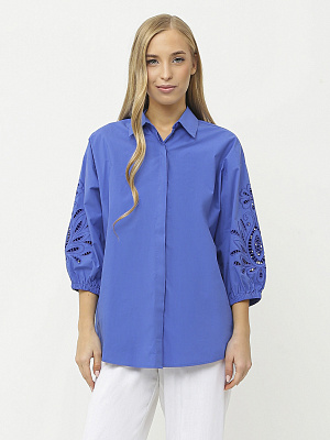 NCF58-8 FABRETTI Блуза женская 80% хлопок 20% полиэстер