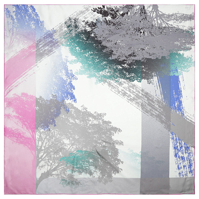 VFS0004-5 Платок жен. 100% шелк 90x90 FABRETTI