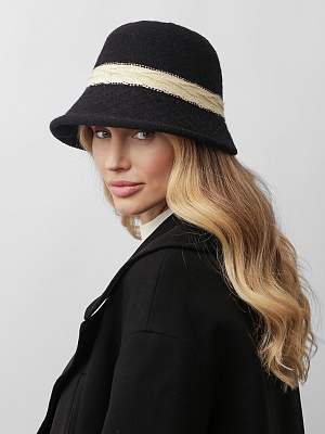 DI31-2 Шляпа жен. 25% вискоза 20% нейлон 55% полиэстер разм.57 FABRETTI