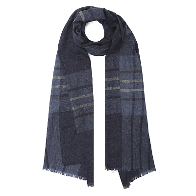 VGU15-9 Шарф муж. 60% шерсть, 30% хлопок, 10% нейлон 45x188 FABRETTI