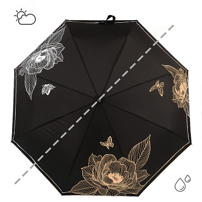 UFW4-7 Зонт жен. Fabretti, автомат, 3 сложения, эпонж