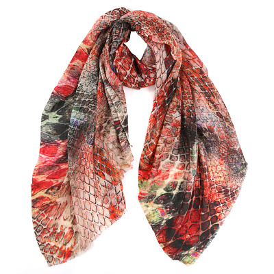 VFF0011-4 Шарф жен. 92% шерсть, 8% шелк 70x180 LEO VENTONI