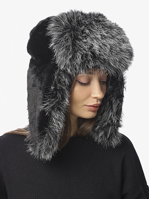 DI47-2 Fabretti Ушанка женская 100% полиэстер