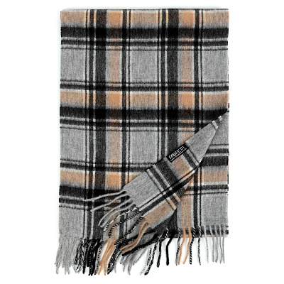 VGU1-3 Шарф муж. 100% шерсть 30x180 FABRETTI