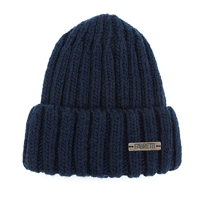 DWG89-8f Fabretti Шапка мужская 35% шерсть, 20% вискоза, 45% акрил