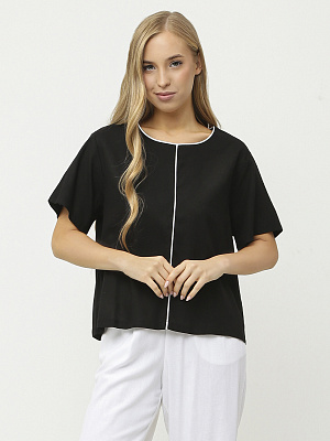 NCF101-2 FABRETTI Блуза женская 70% лён 30% вискоза