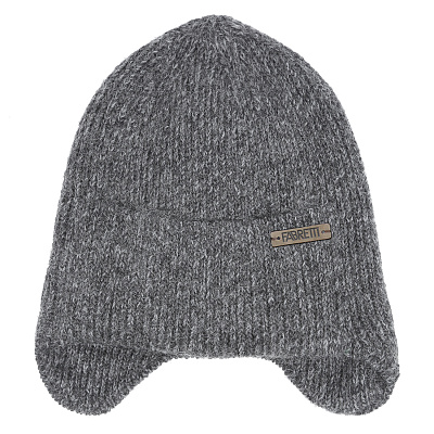 DWG82-45f Fabretti Ушанка мужская 25% мохер, 45% шерсть, 15% нейлон, 15% акрил