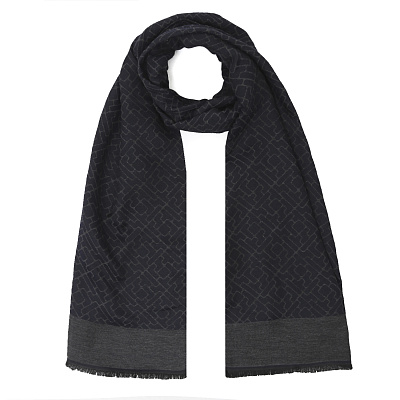 VGU12-8 Шарф муж. 50% вискоза, 30% хлопок, 20% полиэстер 45x190 FABRETTI