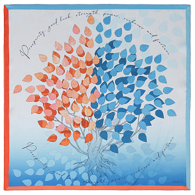 VFI0067-6 Платок жен. 100% полиэстер 70x70 FABRETTI