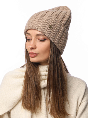 DLIF37-12 Fabretti Шапка женская 100% шерсть