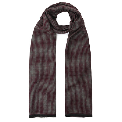 VGU14-4 Шарф муж. 50% вискоза, 30% хлопок, 20% полиэстер 45x190 FABRETTI