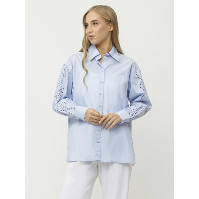 NCF57-8 FABRETTI Блуза женская 55% хлопок 45% тенсель