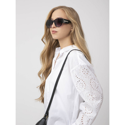 NCF57-1 FABRETTI Блуза женская 55% хлопок 45% тенсель