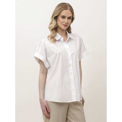 NCF59-1 FABRETTI Блуза женская 55% хлопок 45% тенсель
