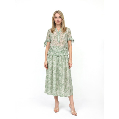 NLBL051-150P FABRETTI Блуза женская 85% тенсел, 15% полиамид