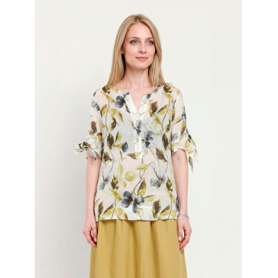 NLBL051-7P FABRETTI Блуза женская 100% рами