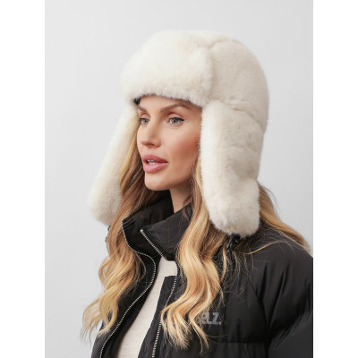 DI18-1 Fabretti Ушанка женская 100% полиэстер разм.57