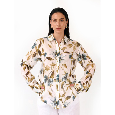 NLST63-7P FABRETTI Рубашка женская 100% рами