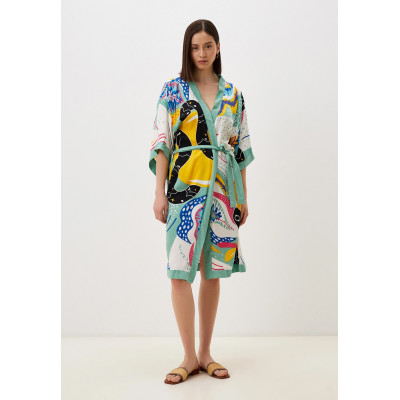 NJ2401-1 FABRETTI Платье-халат женское 100% вискоза