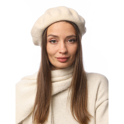 DSR105-13 Fabretti Берет женский 100% шерсть мериноса