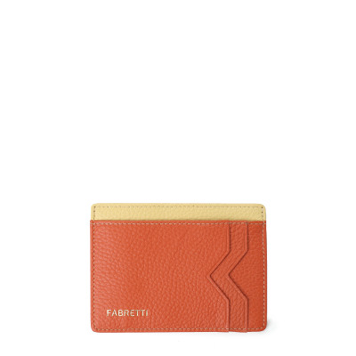 Q260051D-6 FABRETTI Визитница жен. 100% натуральная кожа КРС 