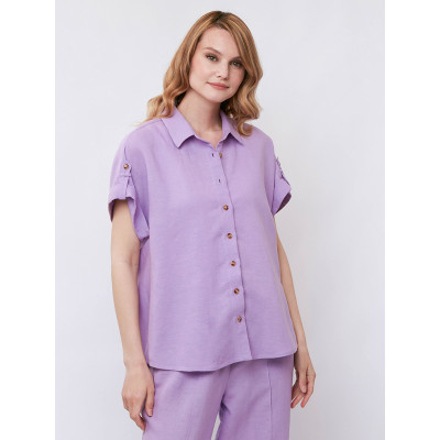 ZJ46-141 FABRETTI Блуза женская 53% лён, 47% вискоза