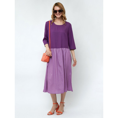 NN002-141 FABRETTI Платье женское 55% вискоза, 35% хлопок, 10% лен