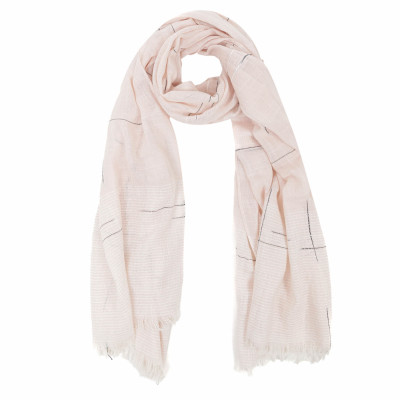 VFDY0005-5 Шарф жен. 55% хлопок, 45% полиэстер 85x185 FABRETTI