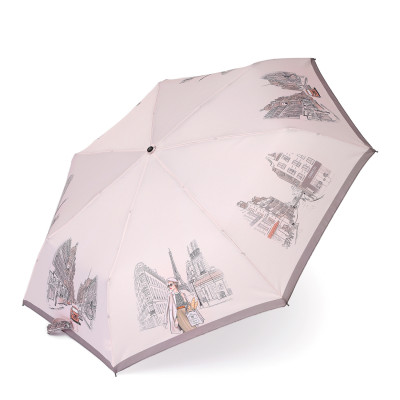 UFR7-13 Зонт жен. Fabretti, автомат, 3 сложения, эпонж