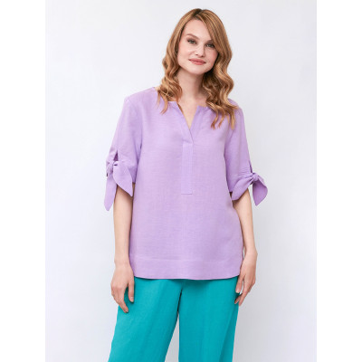 ZJ51-141 FABRETTI Блуза женская 53% лён, 47% вискоза